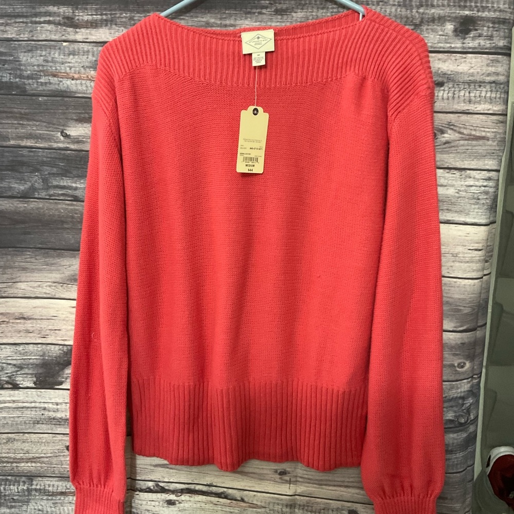 St. John’s Bay Slightly distressed sweater NEW Size Med.
